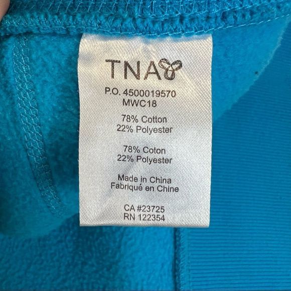 Aritzia TNA Pacific Zip Up Hoodie Blue - Picture 14 of 15